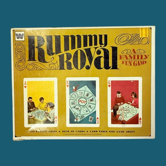 Rummy Royal Vintage Card Game – Whitman 1965 Complete Set - Picture 1 of 11